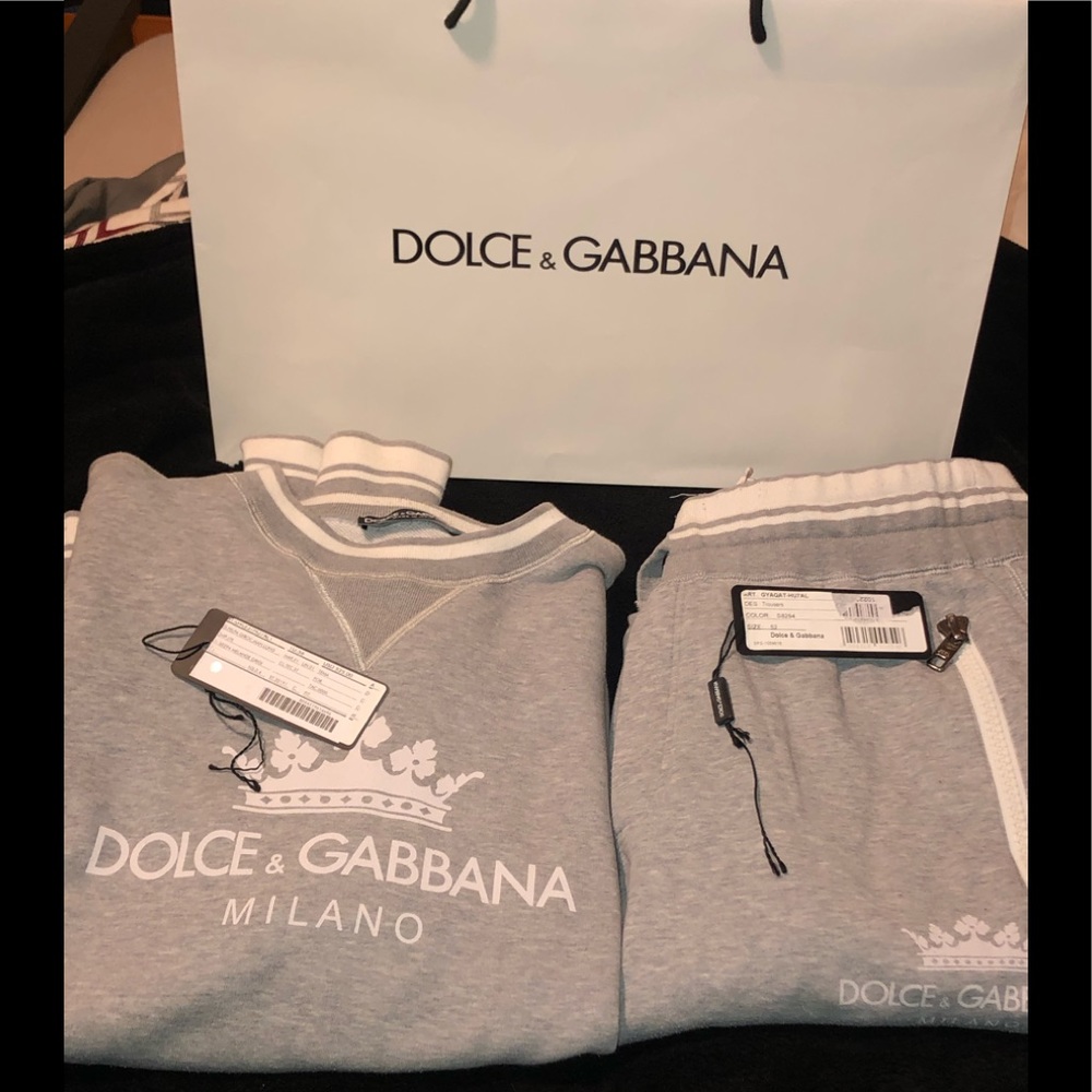 Dolce and Gabbana mens sweatsuit